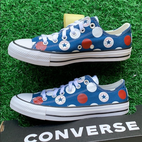 CONVERSE CTAS OX COURT BLUE/UNIVERSITY RED WMNS - Picture 12 of 16